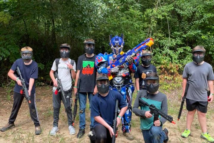 Young Kids Playing Airsoft