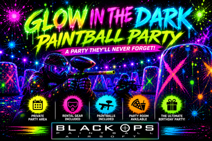 Glow In the Dark Paintball Parties