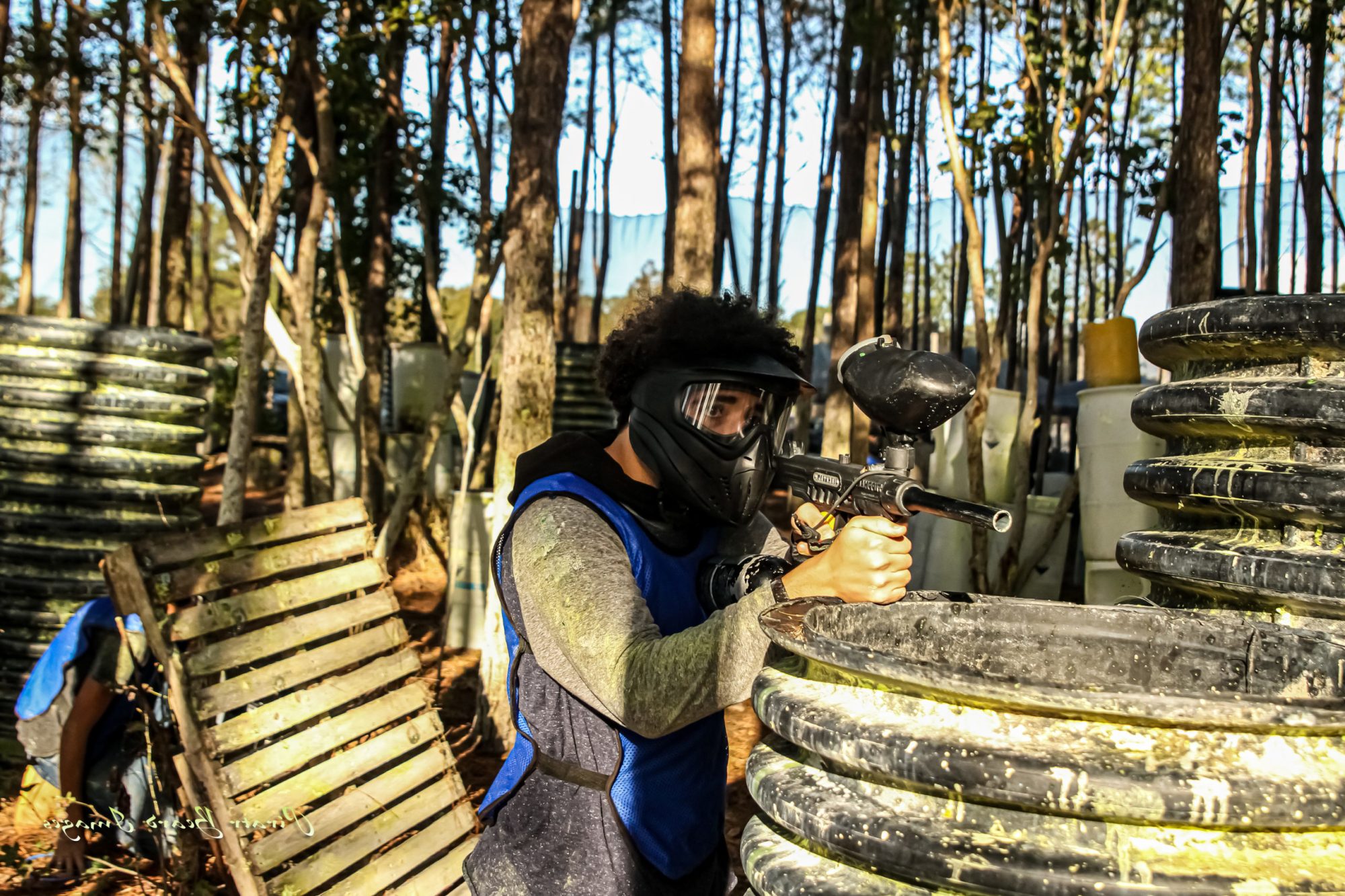 Courageous Kidz playing paintball Courageous Kidz playing paintball