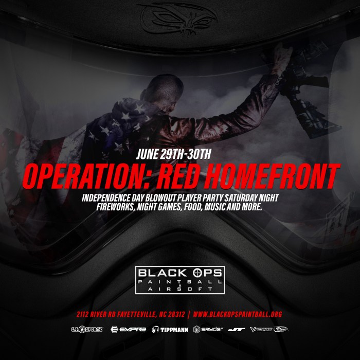Red Homefront Aftermath in Fayetteville Black Ops Paintball 2024